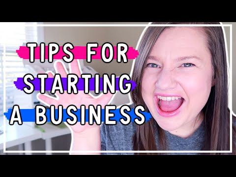FIVE BASIC TIPS TO HELP YOU GET YOUR BUSINESS STARTED | Tips for starting a business [Video]