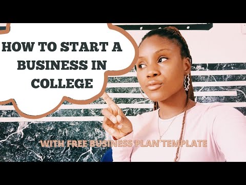 How to start a business in college with free business template | COLLEGE ENTREPRENEUR [Video]