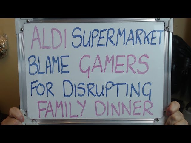 ALDI Grocery store Blames GAMERS for Disrupting Household Dinner Time!!!  H1T.tv [Video]