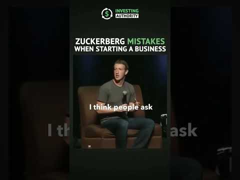 Zuckerberg mistakes when starting a Business? #shorts [Video]