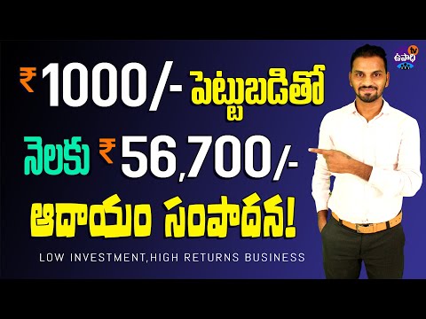 Business ideas with low investment in telugu | small business from home | Upadhi TV [Video]