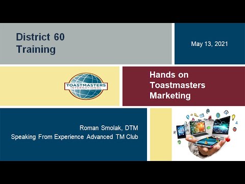 Toastmasters Club Website Design, Branding and Marketing [Video]