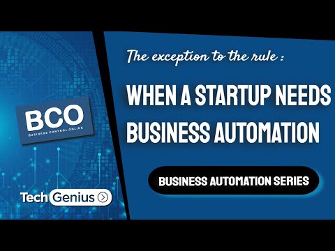 When a startup needs Business Automation  | Tech Genius client: Business Control Online [Video]