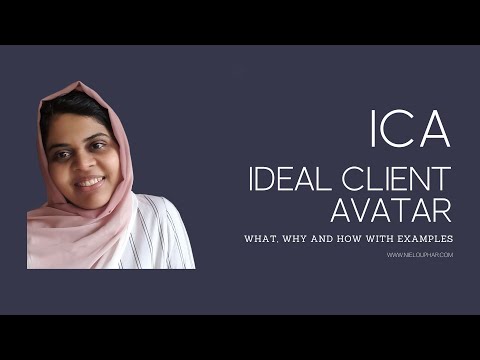 ICA – Ideal Client Avatar | What, Why and How With Examples [Video]