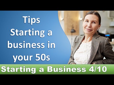Tips how to Starting a business in your 50s – 4/10 [Video]