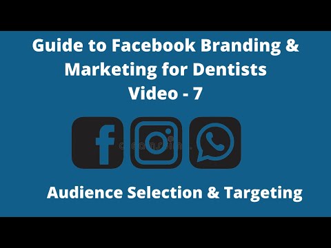 Guide to Facebook Branding & Marketing for Dentists | Video 5 | Types of Audience & Targeting [Video]