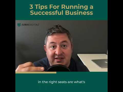 3 Tips For Running a Successful Business [Video]