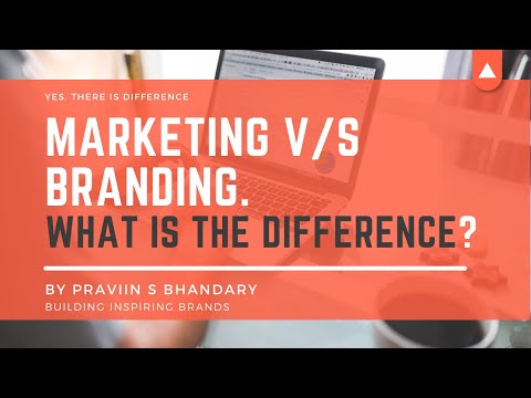 What is the difference Between Marketing and Branding? [Video]