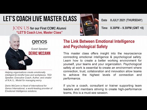 Let’s Coach Live Master Class: The Link between Emotional & Psychological Safety [Video]