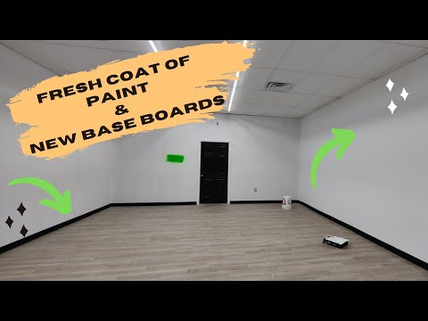 FRESH COAT OF PAINT AND BASE BOARDS INSTALLED | HOW TO START A BUSINESS IN 2021 | VLOG PART 8 [Video]