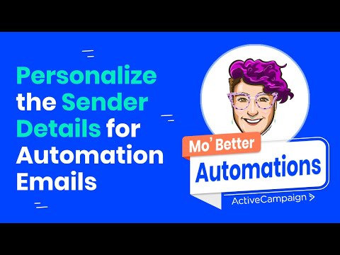 Personalize the Sender Details for Automation Emails [Video]