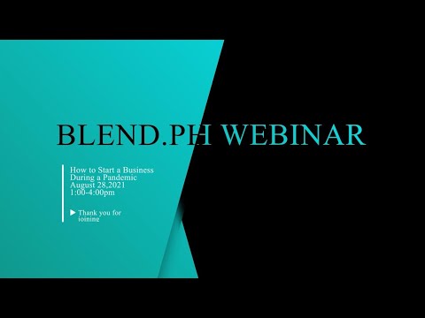 How to start a business during a pandemic | BlendPH | August 28, 2021 [Video]