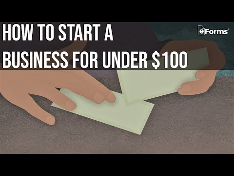 How to Start a Business for under $100 – EXPLAINED [Video]