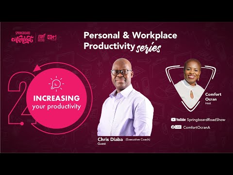INCREASING YOUR PRODUCTIVITY with executive coach Chris Diaba on #SpringboardHangout [Video]