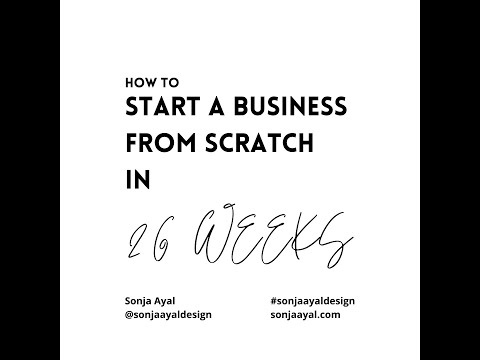 Sonja Ayal Vlog #1: How to start a business from scratch in 26 weeks [Video]