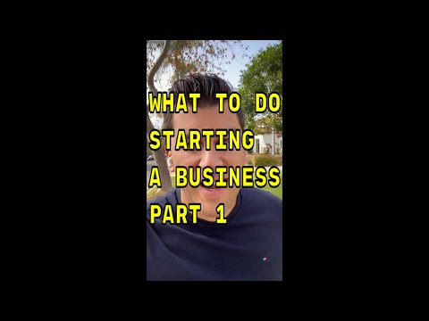 What to do first when starting a business, PT1 #shorts #business #startup [Video]