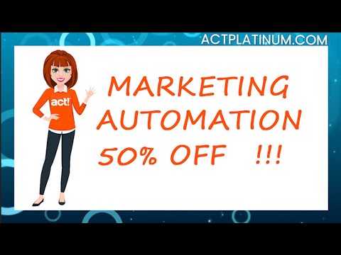 Marketing Automation 50% Off Promotion [Video]