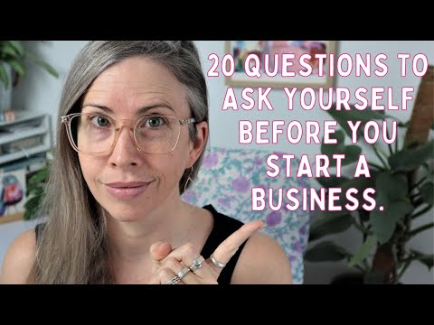 20 Questions to Ask Yourself BEFORE Starting a Business in 2022. [Video]