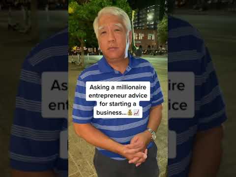 Millionaire gives entrepreneur advice for starting a business💰 [Video]