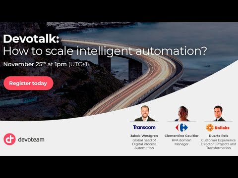 Devotalk: how to scale intelligent automation? [Video]