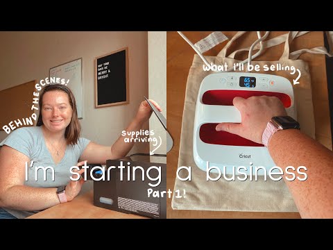 I’m Starting a Business Pt. 1 | Business Supplies, Business Plans, Cricut Heatpress [Video]