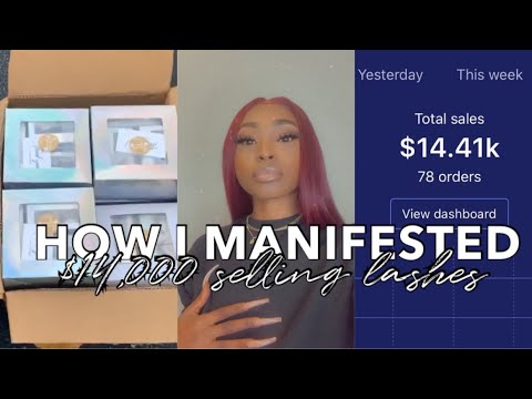 HOW I MANIFESTED 14K IN ONE MONTH SELLING LASHES + ALINING UR INTENTIONS  FOR YOUR COSMETIC BRAND [Video]