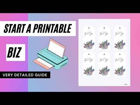 The Easiest Way To Start A Printable Business [Video]