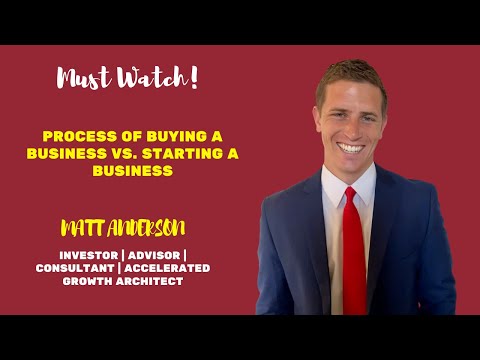 Process of Buying a Business vs. Starting a Business [Video]