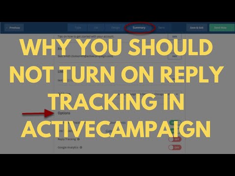 Why You Should NOT Turn On Reply Tracking In ActiveCampaign [Video]