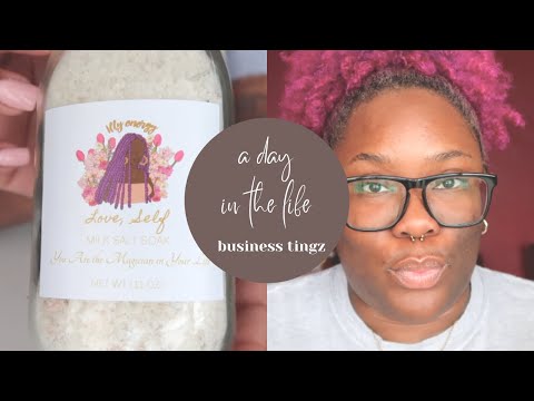 a day in the life | starting a business, preparing for launch day + metaphysical haul [Video]