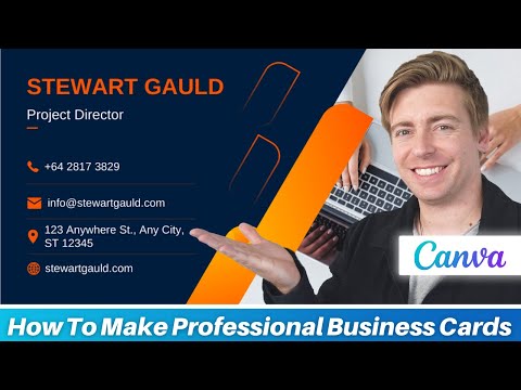 How To Make PROFESSIONAL Business Cards | Canva Tutorial (Beginners Guide) [Video]