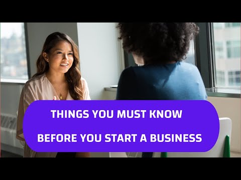 10 Things you Must Know Before Starting a Business [Video]