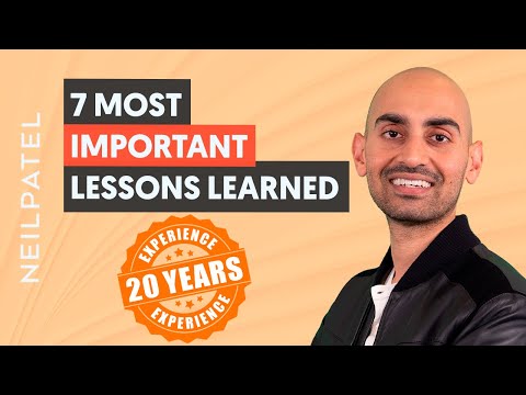 20 Years Of Marketing – 7 Most Important Lessons Learned [Video]