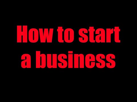 How to start a business [Video]