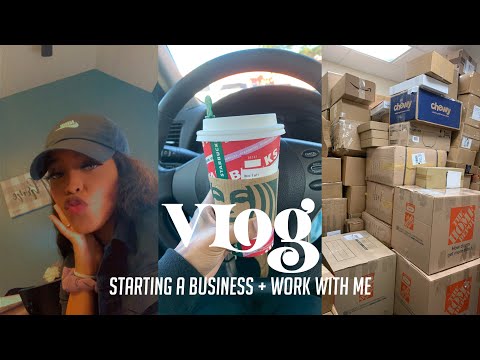 ENTREPRENEUR VLOG | EP1. STARTING A BUSINESS + WORK WITH ME | Truebleu [Video]