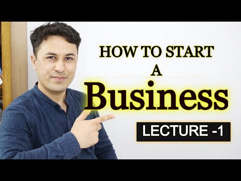 HOW TO START A BUSINESS  ( Beginners, Step by Step ) [Video]