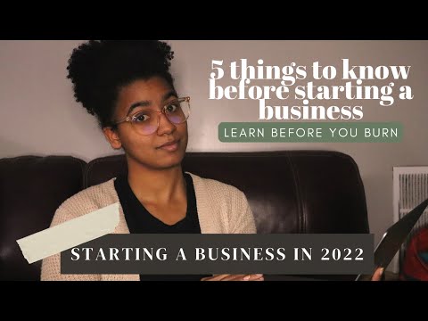 STARTING A BUSINESS IN 2022 | 5 BUSINESS TIPS | WHAT I WISH I KNEW BEFORE STARTING MY SMALL BUSINESS [Video]