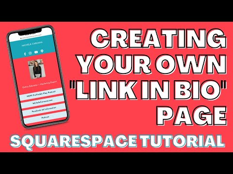 How To Create Your Own Linktree Page For Instagram and Tik Tok On Squarespace [Video]