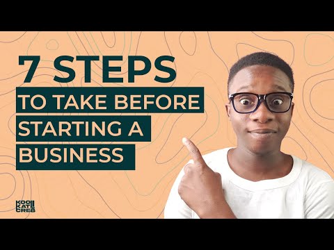 7 Step to take before starting a business [Video]