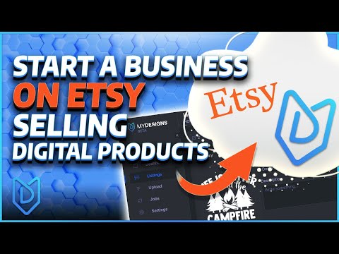 Start A Business On Etsy With MyDesigns Selling Digital Products [Video]