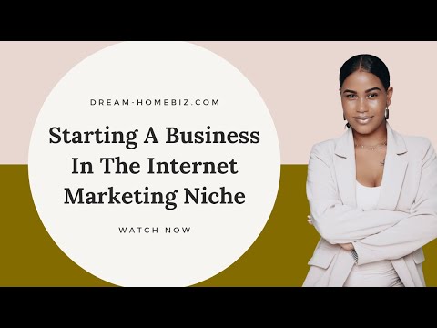 Starting A Business In The Internet Marketing Niche [Video]