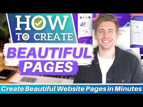 How To Create Beautiful Website Pages in Minutes with Divi (Divi Theme Tutorial) [Video]