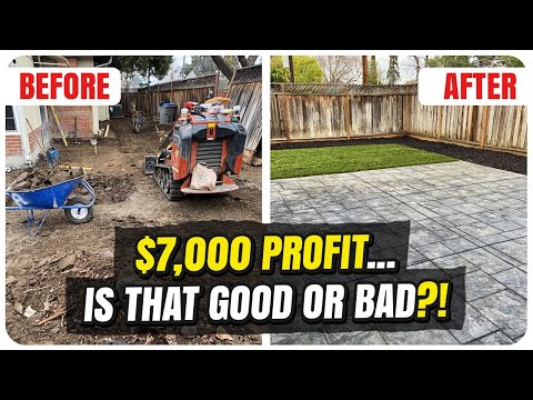 I Made $7,000 Profit on a $70,000 Landscaping Job…. [Video]
