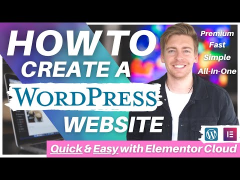 How To Create A WordPress Website using Elementor Cloud | WordPress Tutorial for Beginners (2022) [Video]