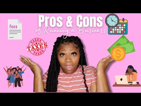 PROS & CONS OF RUNNING A BUSINESS | SMALL BUSINESS EDITION [Video]