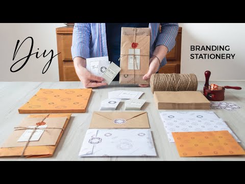 #7 📌 Making my own BRANDING STATIONERY & PACKAGING | How I Pack my Orders | Small Business Branding [Video]