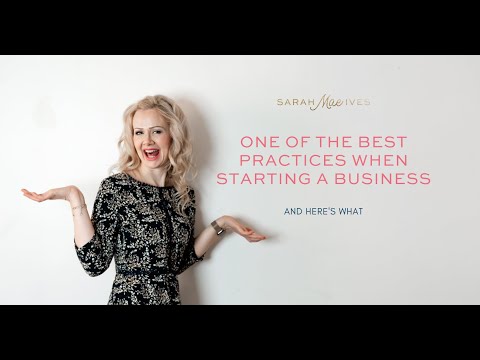 One of the BEST practices when starting a business! [Video]