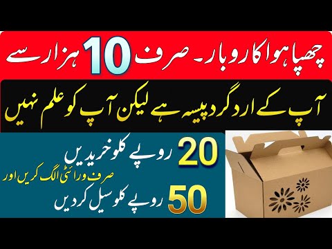 How to start a business with 10,000 | How to start a scrap carton business | low investment business [Video]