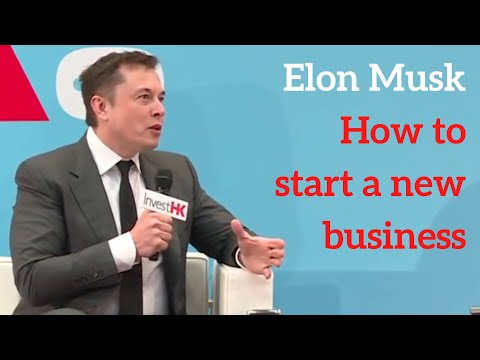 Elon Musk – How To Start A Business [Video]