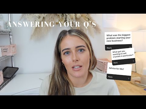 Q & A | STARTING A BUSINESS, LIFE ADVICE & LETTING GO [Video]